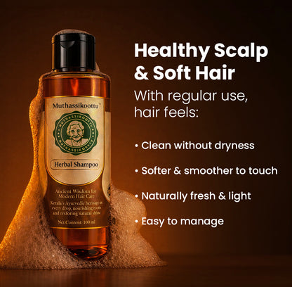 Muthassikoottu Herbal Shampoo – 100ml (Single Bottle)
