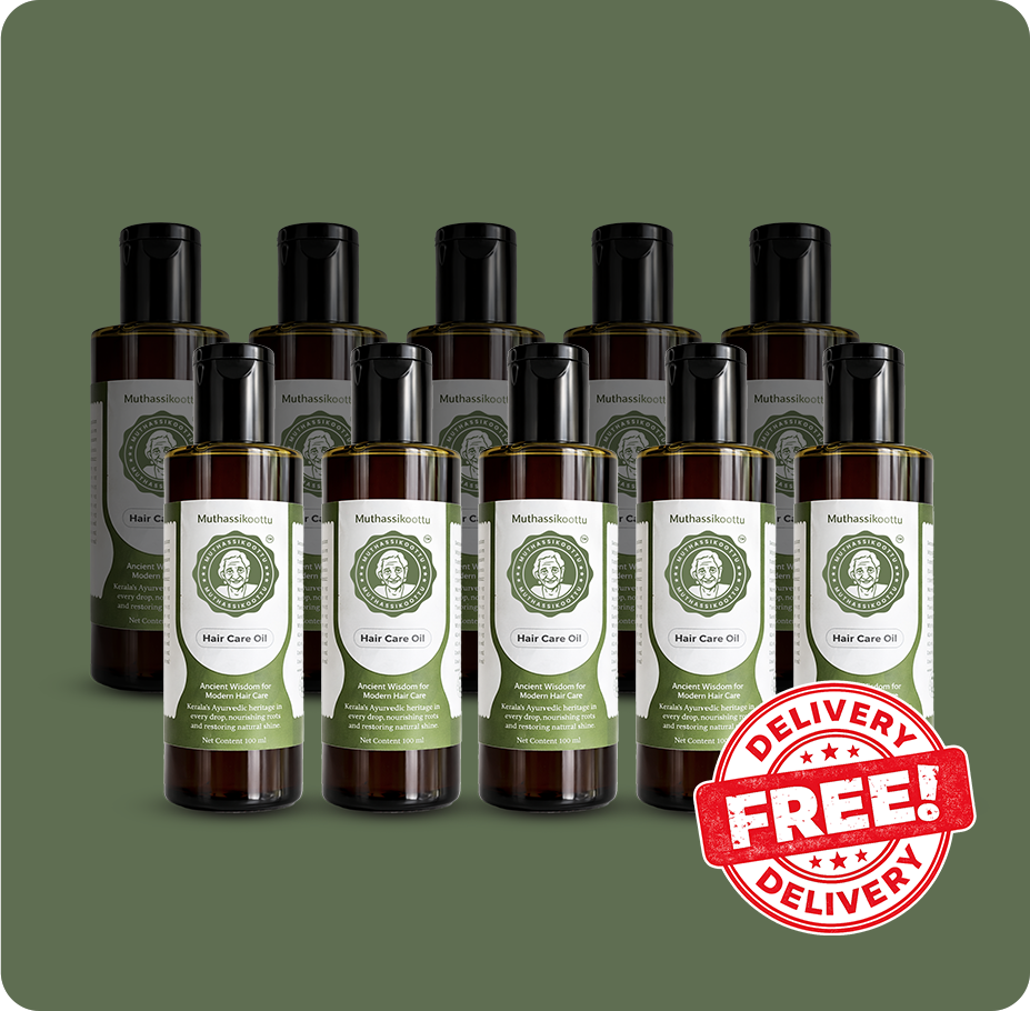 Muthassikoottu Hair Oil – 10 Bottle Combo (1000ml)