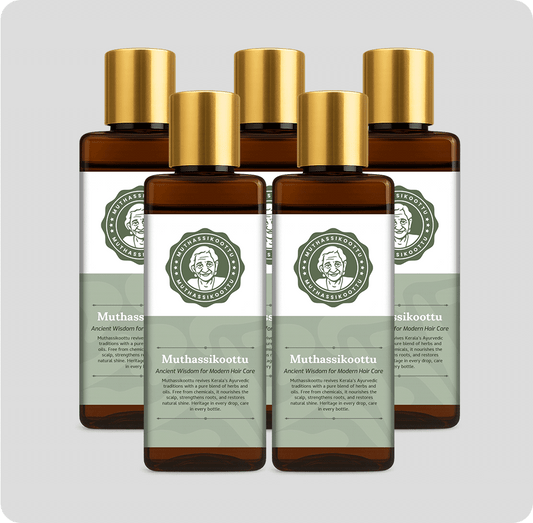Muthassikoottu Hair Oil – 500ml (Family Pack – 5 Bottles)