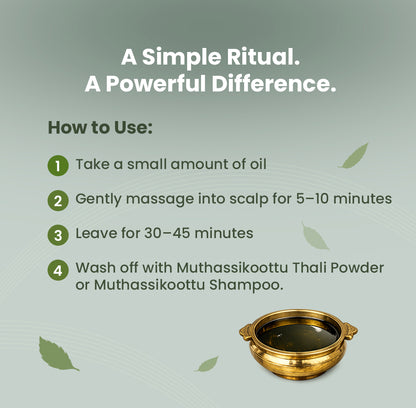 Muthassikoottu Hair Oil – 100ml (Single Bottle)